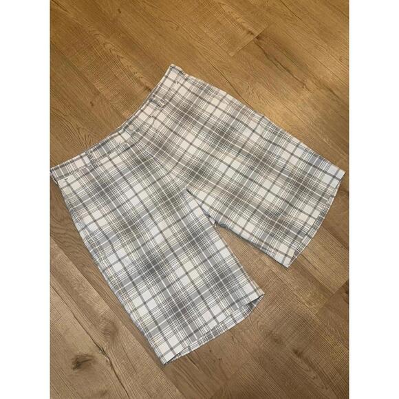 Nike Golf Tour Performance Plaid Chino Shorts Sz XL (36) Vintage Y2K - Picture 1 of 4